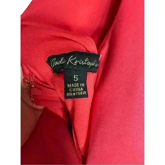 Jodi Kristopher Women’s Watermelon Sleeveless Fit & Flare Dress Size 5 - Picture 7 of 9